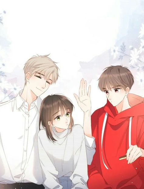 Anime Love Triangle, Brother And Sister Anime, Anime Love Story, Anime Siblings, Friends Illustration, Anime Group, Comic Cartoon, Anime Sisters, Friend Anime