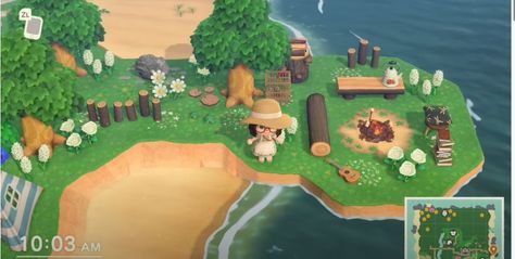 Animal Crossing Island Filler Ideas, Peninsula Ideas Acnh, Peninsula Ideas Animal Crossing, Peninsula Animal Crossing, Peninsula Acnh Ideas, Small Dock Ideas, Animal Crossing Peninsula Ideas, Animal Crossing Space Filler, Acnh Summer Island