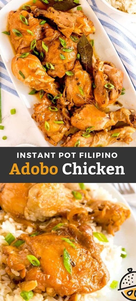 Adobo Chicken Recipe, Filipino Adobo Chicken, Filipino Dinner, Dinner Recipe Chicken, Filipino Adobo, Chicken Adobo Recipe, Filipino Chicken Adobo, Filipino Dish, Chicken Adobo