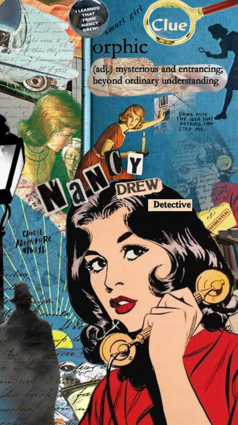 More Nancy Drew 🔍 Girl Spy Aesthetic, Background Wallpapers Iphone, Nancy Drew Aesthetic, Drew Aesthetic, Spy Aesthetic, Nancy Drew Games, Bookworm Problems, Libra Rising, Collage Photos