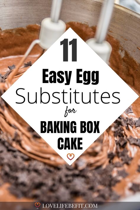 Cake Mix Without Eggs Recipes, Replacement For Eggs In Baking, Egg Free Cake Mix Cookies, Cake Mix Substitute Ingredients, Cake Mix No Eggs Recipe, Boxed Cake Without Eggs, Egg Free Baked Goods, Egg Free Box Cake, Substitute For Eggs In Baking Cake Mixes