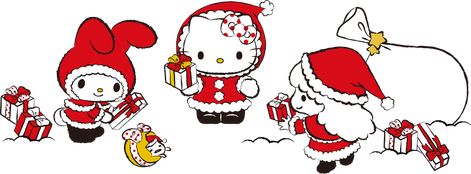 Sanrio Xmas, My Melody Christmas, Christmas Twitter Headers, Home Decor For Apartments, Home Decor Ideas Cozy, Decor For Apartments, Sanrio Christmas, Paintings Home Decor, Cat App