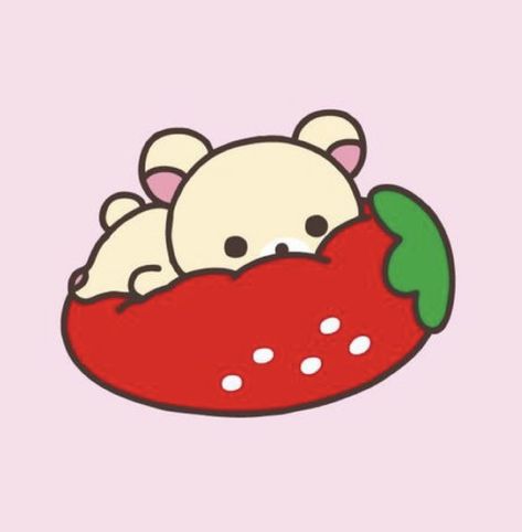 Strawberry Rilakkuma, Rilakkuma Pfp, Icon Photos, Scrapbook Printing, My Themes, Rilakkuma, Random Pics, App Icon, Me Core