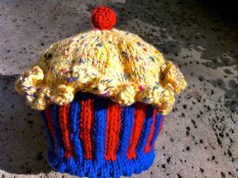 Crochet cupcake hat