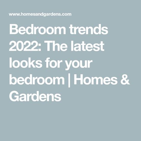 Bedroom trends 2022: The latest looks for your bedroom | Homes & Gardens Statement Bed, Cluttered Bedroom, Firmdale Hotels, Bedside Wall Lights, Bedroom Trends, Bedroom Plants, Bedroom Bed Design, The Bedroom, Beautiful Bedrooms