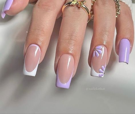 Prom Nail, Lilac Nails, Wow Nails, Simple Gel Nails, Girly Acrylic Nails, Work Nails, Short Square Acrylic Nails, Nail Idea, Inspo Pics