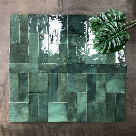 Dark Green Bathroom, Kitchen Splashback Tiles, Moroccan Zellige, Tile Layout, Accent Wall Ideas, Splashback Tiles, Zellige Tile, Kitchen Splashback, Feature Tiles