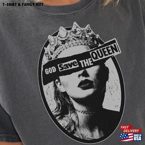 Taylor Swift Comfort, Swiftie Shirt, Eras Tour Merch, Reputation Era, Queen Taylor Swift, Classic Sweatshirt, Gym Classes, God Save The Queen, Tour Merch