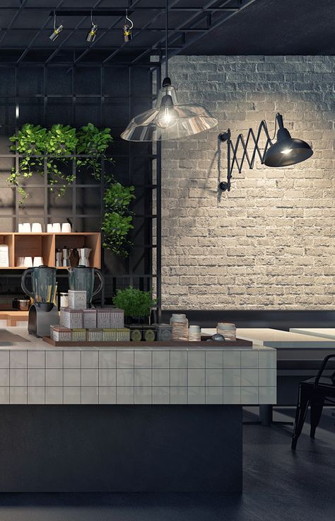 Industrial Cafe, Rustic Cafe, Theatre School, Behance Design, Coffee Center, Design Café, Cafe Shop Design, Coffee Shops Interior, Coffee Shop Design