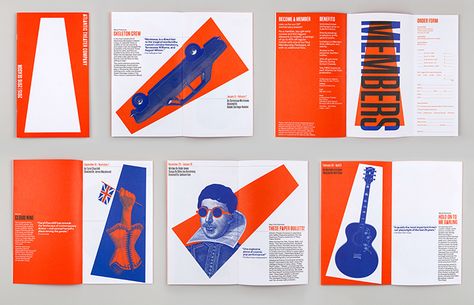 Paula Scher designs bold new identity for New York’s Atlantic Theater Company. Mises En Page Design Graphique, Paula Scher, Graphisches Design, 타이포그래피 포스터 디자인, Company Brochure, Booklet Design, Magazine Layout Design, Brochure Layout, Design Editorial