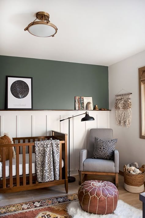 Baby's Room, Accent Wall, Nursery, Rug, Wall, Green