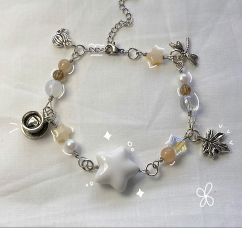 Gilmore Girls inspired bracelet ☆ Gilmore Girls Bracelet, Girls Bracelet, Yellow Star, Beach Bracelets, Girl Inspiration, White Acrylics, White Acrylic, Bracelet Handmade, Pinterest Board