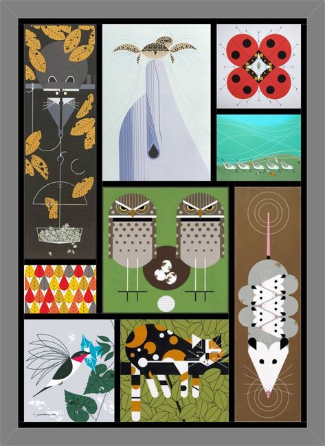 Charley Harper Animals, Charley Harper Quilt, Charley Harper Illustration, Charley Harper Birds, Charley Harper Fabric, Charley Harper Art, Bird Quilts, Charlie Harper, Ocean Quilt