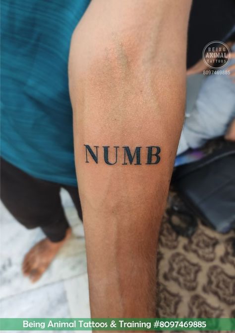 Numb Tattoo, Dope Tattoos, Animal Tattoos, I Tattoo, Small Tattoos, Tattoo Quotes, Tatting, Tattoos