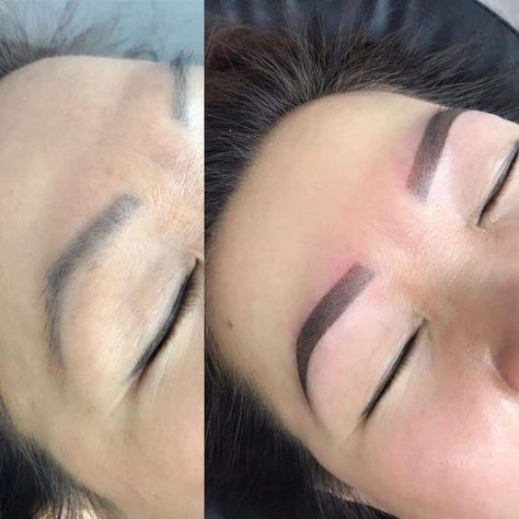 Brows Shape, Cosmetic Tattoo Eyebrows, Eyebrows Tattoo, Ombre Brows, Ombre Eyebrows, Tattoo World, Powder Brows, 5 Minute Makeup, Brow Tattoo