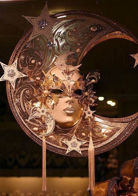 Carnivale mask, Venice by Alaskan Dude, via Flickr Carnivale Mask, Mask Venice, Stars And Moon, Venice, Mask, Moon, Mirror, On Twitter, Stars