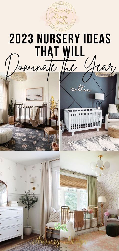 Nursery With Mobile, Nursery Ideas Modern Farmhouse, Baby Room Trends 2023, 2023 Nursery Colors, 2023 Nursery Themes, 2023 Nursery Ideas, Trending Nursery Themes 2023, Lighting For Nursery, Popular Nursery Themes 2023