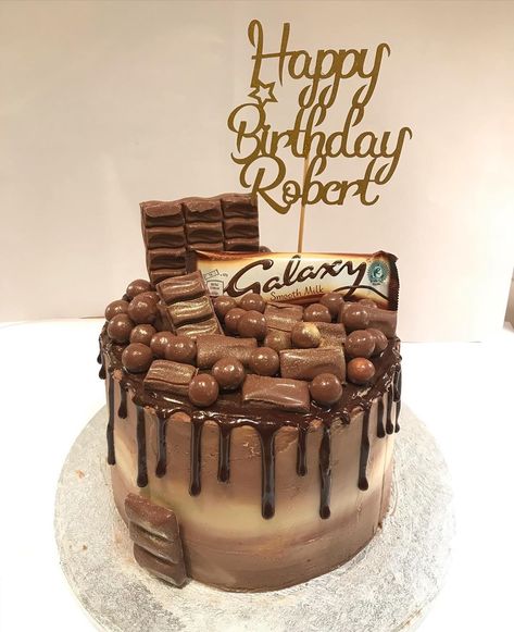 Bakes By Grace🧁’s Instagram profile post: “Galaxy and malteser chocolate drip cake🍫 Thank you for ordering @anna.shields_x ❤️x ~ ~ ~ #chocolatecake #chocolate #chocolatedripcake…” Anna Shields, Galaxy Chocolate Cake, Cake Galaxy, Malteser Cake, Galaxy Chocolate, Chocolate Drip Cake, Birthday Cake Chocolate, 21st Birthday Cake, Chocolate Drip