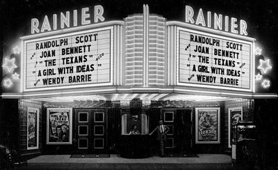 has to have a cool marquee to display the participants' movies and draw a crowd Yesterday Movie, Movie Theater Aesthetic, Vintage Movie Theater, Cinema Sign, Movie Marquee, Randolph Scott, Theatre Sign, Joan Bennett, Vintage Theatre