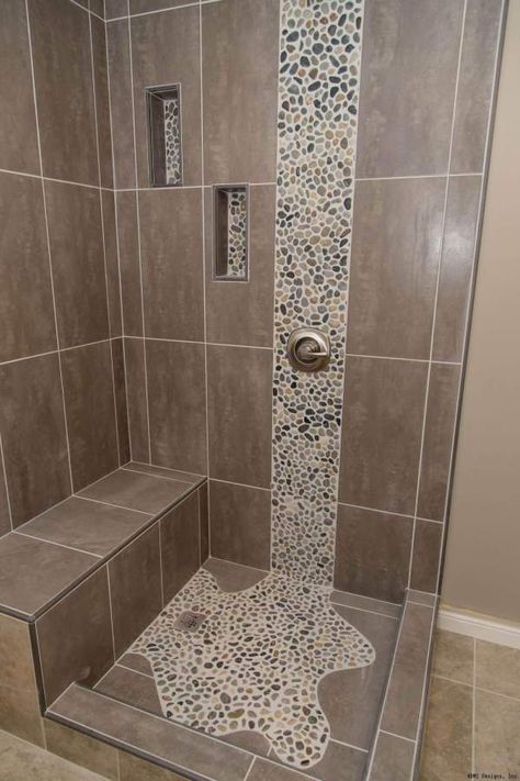 your Home Depot Bathroom Tile, Shower Floor Tile Ideas, Brown Tile Bathroom, Home Depot Bathroom, Shower Remodel Diy, Small Shower Remodel, Wall Tiles Design, Shower Tile Ideas, Shower Floor Tile