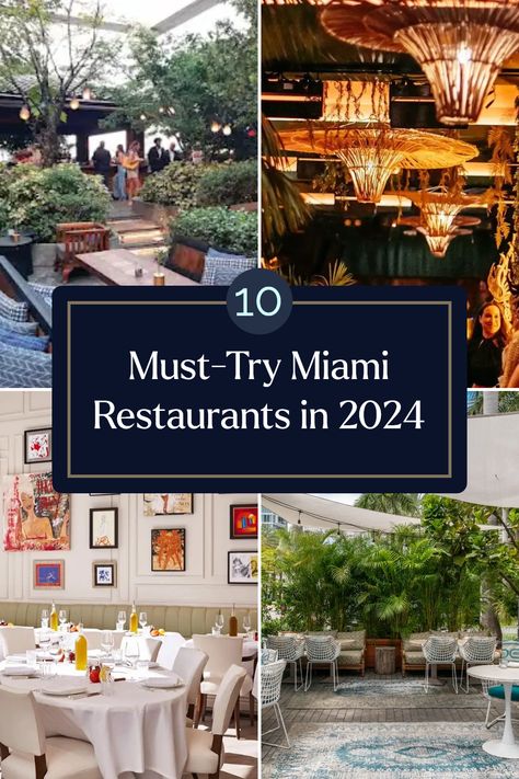 Discover the 10 must-try restaurants in Miami for an unforgettable culinary journey this 2024. From chic venues like Sugar and Byblos to vibrant hot spots such as Baoli and LPM, this list will ignite your passion for good food. Indulge in unique dining experiences, savor exquisite menus, and explore what this lively city has to offer. Each restaurant-brimming with flavor and atmosphere- fuels your cravings and inspires your next night out. Get ready to taste Miami at its best! Best Places To Eat In Miami, Best Miami Restaurants, Miami Restaurants South Beach, South Beach Restaurants, Miami Beach Restaurants, Restaurants In Miami, Restaurants For Birthdays, Bourbon Steak, Miami Restaurants