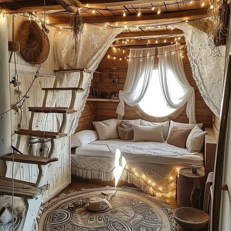 Hammocks In Bedrooms, Bohemian Tiny House, Dream Bedroom Inspiration, Modern Small House Design, Design Remodel, Cute Bedroom Decor, Cute Room Ideas, Dream Rooms, Small Space Living