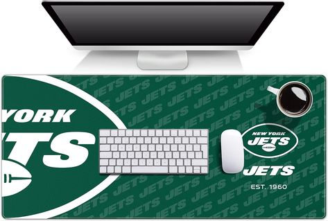 NFL Logo Series Deskpad New York Jets Logo, Team Decor, Jets Logo, Thursday Night Football, Mouse Computer, Nfl San Francisco, Grill Set, Nfl Logo, Kids Gear