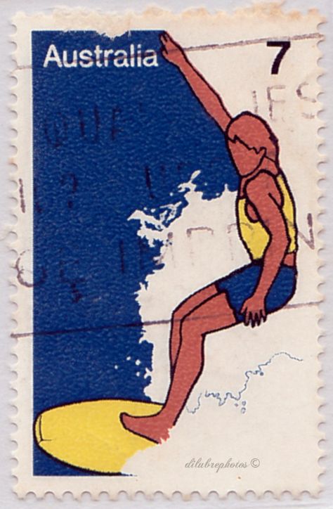 Australia.  Surfing.  Scott 593 A234, Issued 1974 July 24, Photo., Perf. 14 x14 1/2, 7c. /ldb. Australian Postage Stamps, Australia Surfing, Australian Stamps, Brazil Art, Stamp Collection, Post Stamp, Postal Stamps, Small Art, Stamp Collecting