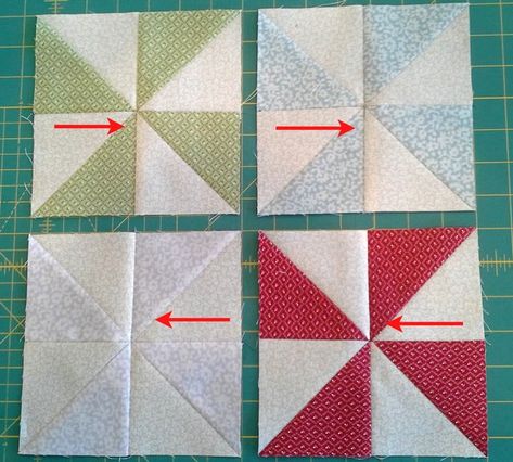 Pinwheels Quilt Block Tutorial ~ DIY Tutorial Ideas! Pinwheel Blocks Quilt, Pinwheel Block Pattern, Pinwheel Quilt Block Sizes, Pinwheel Quilt Pattern Free, Pinwheels Quilt, Pinwheel Quilts, Easy Patchwork, Pinwheel Quilt Pattern, Pinwheel Quilt Block