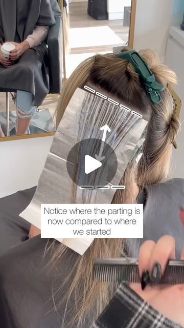 T Section Highlights, Highlight Placement, Highlight Tutorial, Blonde Foils, Blonde Weave, Foil Highlights, Natural Highlights, Hair Techniques, Blonde Hair With Highlights