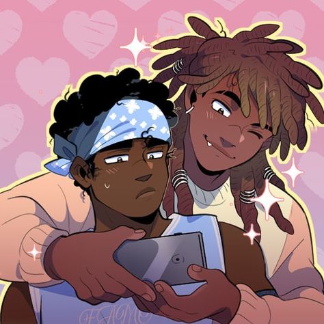 Marcus has a crush, and Cog is completely unprepared for the hijinks that follow. Hopefully in their efforts to grow closer, they can brighten each other's day. Webtoon App, Yuri Manga, Black Characters, Webtoon Comics, Digital Comic, Design Reference, Cartoon Art, Zombie, Art Style