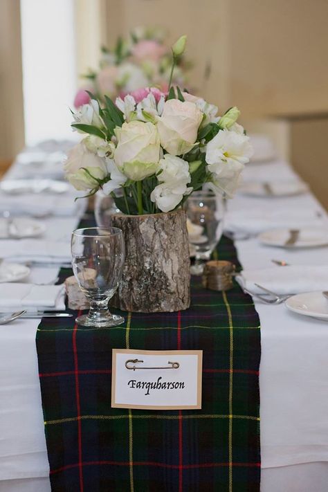 Tartan Party Decorations, Bug Photography, Tartan Wedding, 21 Diner, Tree Vase, Harbor Wedding, Table Runners Wedding, Scottish Wedding, Seaside Wedding