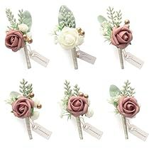 Traditional Color Palette, Formal Dinner Party, Groomsmen Boutonniere, Rose Boutonniere, Wedding Boutonniere, Groomsmen Wedding, Dusty Rose Wedding, Prom Flowers, Artificial Flowers Wedding