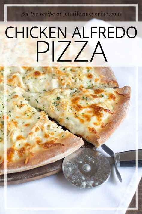 Chicken Alfredo Pizza, White Pizza Recipes, Alfredo Pizza, White Pizza, Homemade Alfredo, Making Homemade Pizza, Pizza Recipes Homemade, Last Words, Chicken Pizza