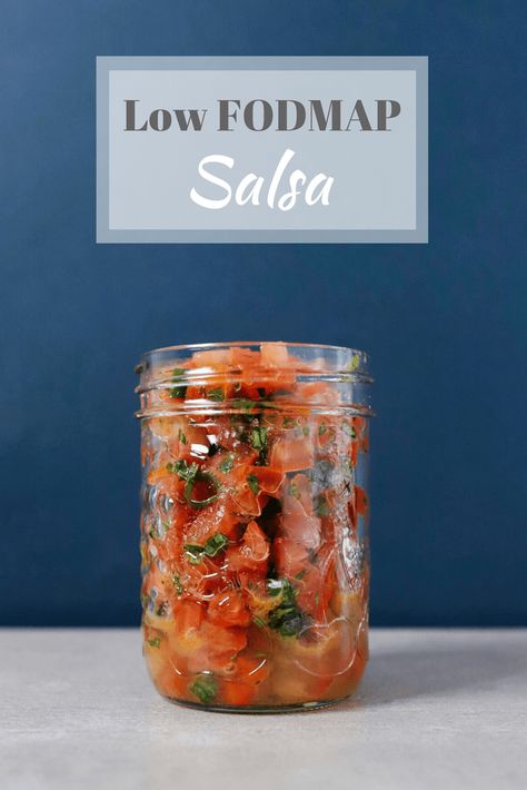 Whether you're looking for something to serve on game day or just a healthy snack, this low FODMAP salsa is sure to please. Make with fresh ingredients and a little pizzaz, this recipe will steal the show! #IBS #fodmap #lowfodmap #fodmapformula www.fodmapformula.com Low Fodmap Salsa, Low Fodmap Appetizers, Fodmap Recipes Dinner, Low Fodmap Recipes Dinner, Low Fodmap Snacks, Fodmap Friendly Recipes, Fodmap Snacks, Low Fodmap Diet Recipes, Fodmap Diet Recipes