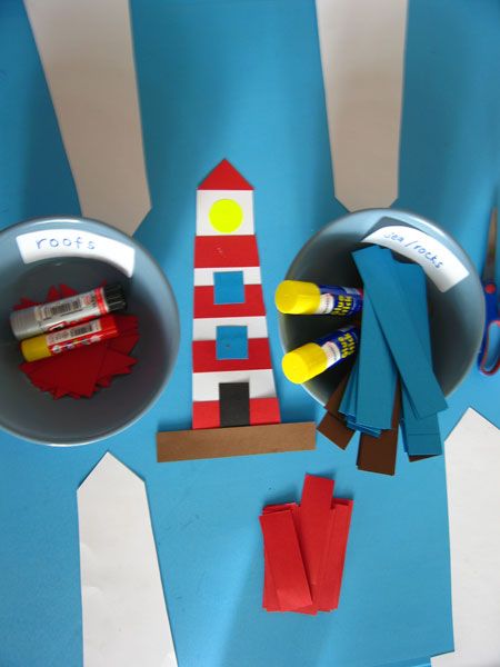 Make your own lighthouse activity Lighthouse Crafts For Kids Easy, Lighthouse Activities For Kids, Michigan Preschool Activities, The Lighthouse Keepers Lunch Activities Eyfs, Lighthouse Keepers Lunch Activities, Lighthouse Projects For School, Lighthouse Art For Kids, Hello Lighthouse Activities, The Lighthouse Keepers Lunch Activities