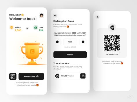 Rewards program by Noah Elhadedy Card Ui, Programming Apps, Mobile App Design Inspiration, App Interface Design, Ui Ux Designer, Game Mobile, Mobile Ui Design, App Design Inspiration, App Interface