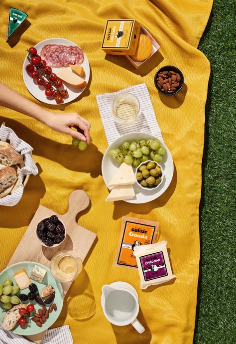 Monsieur Gustav: Giving A Friendly, Everyday Face To Cheeses | Dieline - Design, Branding & Packaging Inspiration Picnic Photography, Cheese Brands, Packing A Cooler, Food Branding, Food Drink Photography, Dirty Martini, Picnic Food, Australia Day, Cheese Lover