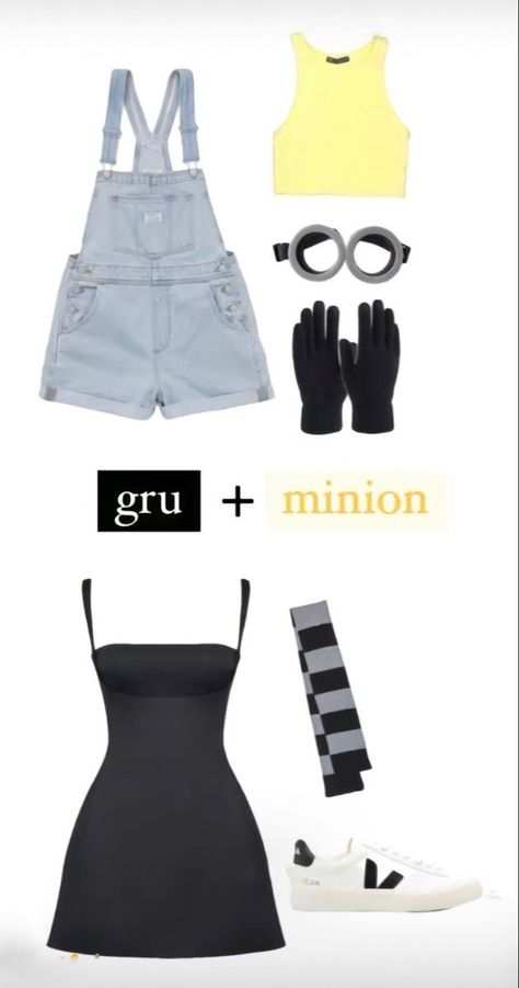 Movie Characters Outfits, Halloween Costumes With Jeans, Halloween Costumes For 5, Halloween Costumes From Your Closet, Gru Costume, Fun Halloween Outfits, Movie Character Costumes, Cute Group Halloween Costumes, Classy Halloween Costumes