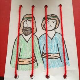 Peter And John In Jail Craft, Peter And John In Prison Craft, Paul And Silas In Prison, Paul And Silas, Kids Sunday School Lessons, Rainbow Craft, Children Church, Bible Story Crafts, Sunday School Crafts For Kids