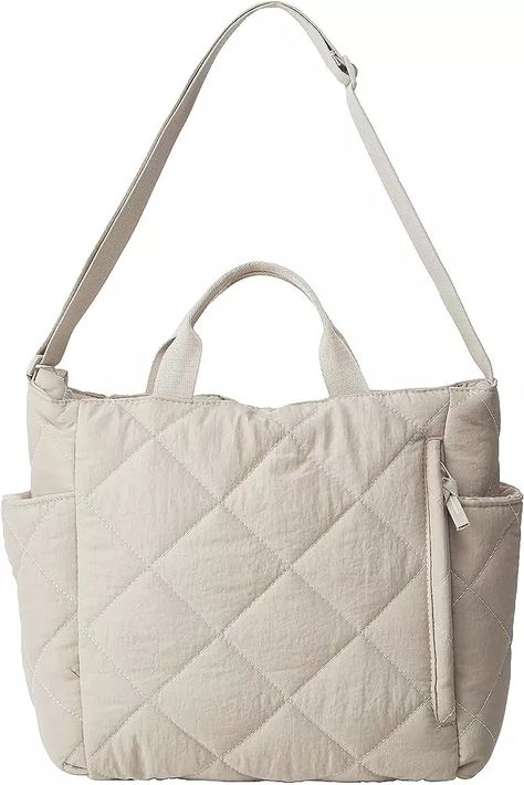 Quilted Tote Bag for Women Puff Hobo Handbag Lightweight Crossbody Bag Padding Shoulder Bag Satch... | Amazon (US) Tote Bag Straps, Quilted Tote Bags, Hobo Handbag, Quilted Handbags, Hobo Purse, Quilted Totes, Essential Bag, Canvas Shoulder Bag, Sierra Leone