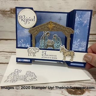 Nativity Christmas Cards, Floating Bridge, Bridge Card, Stampin Up Christmas Cards, Fold Cards, Stampin Up Christmas, Fancy Fold Cards, Christmas Cards To Make, Christmas Card Design