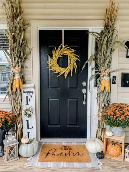 Fall front porch decor Fall front porch decor farmhouse Fall front porch decorating ideas Fall door wreath Fall doormat Welcome mat #fallwreath #doorwreath #wreath #fallfrontporch #falldoormat #doormat #welcomemat #falldecor #porchdecor #entryway #targethomedecor #frontporch #fallentryway #frontdoorwreath #homedecorfinds #frontporchdecor #targethome #targetfalldecor #targetstyle #targetfinds #targetfind #fallentryway Small Fall Porch, Porch Fall Decorating Ideas, Front Porch Rug, Fall Front Door Decor, Living Room Mats, Carpet For Bedroom, Outdoor Entryway, Cozy Fall Decor, Porch Rug