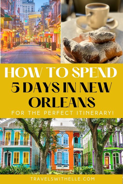 5 Days In New Orleans New Orleans Itinerary, Louisiana Vacation, New Orleans Travel Guide, New Orleans Vacation, Louisiana Travel, The Big Easy, Georgia Travel, The French Quarter, New Orleans Travel