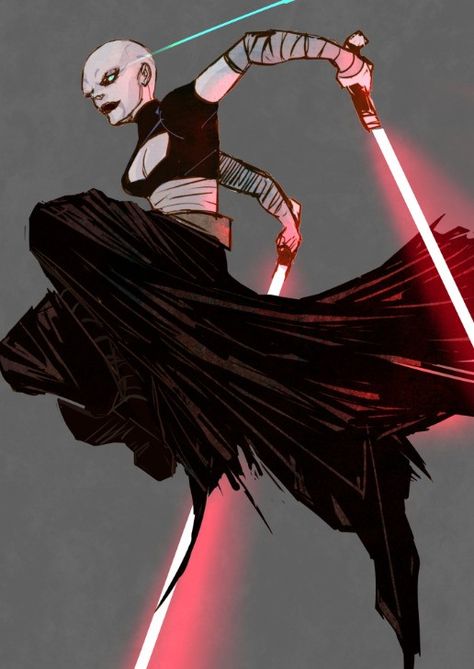 Good Soldiers Follow Orders, Quinlan Vos, Asajj Ventress, Star Wars Pictures, Hello Hello, Fantasy Inspiration, Star Wars Art, The Republic, Drawing Painting