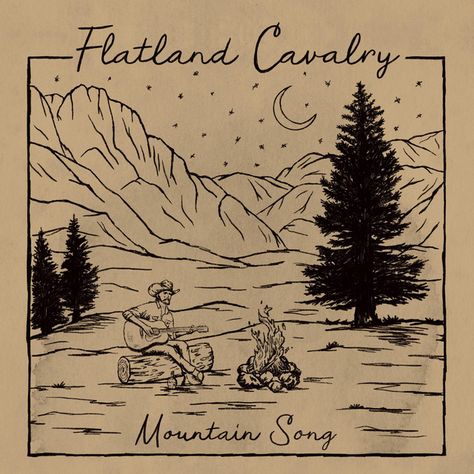 Flatland Cavalry Tattoo, Flatland Cavalry Wallpaper, Country Artist Album Covers, Country Album Covers Aesthetic Spotify, Country Album Covers, Flatland Cavalry, Kiss Lyrics, Country Music Art, Turnpike Troubadours