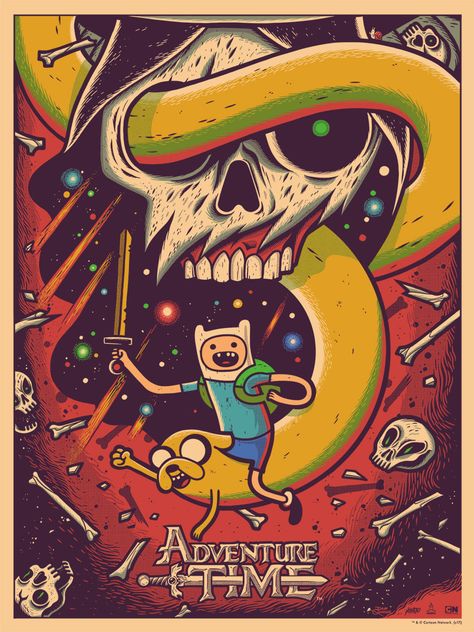 Dave Quiggle, Adventure Time Poster, Omg Posters, Time Poster, Adventure Time Wallpaper, Adventure Time Cartoon, Cartoon Posters, Adventure Time Art, Vintage Poster Art