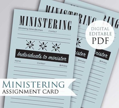 Ministering As The Savior Does Assignment Sheet reminder | Etsy Relief Society Ministering, Reminder Printable, Relief Society Handouts, Lds Ministering, Subway Design, Assignment Sheet, Lds Relief Society, My Sweet Sister, Organization And Management