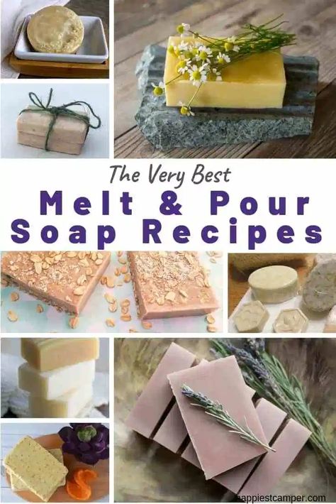 Melt And Pour Soap Recipes, Honey Soap Recipe, Goat Milk Soap Recipe, Milk Soap Recipe, Homemade Goat Milk Soap, Natural Soaps Recipes, Diy Soap Bars, Savon Diy, Easy Soap Recipes