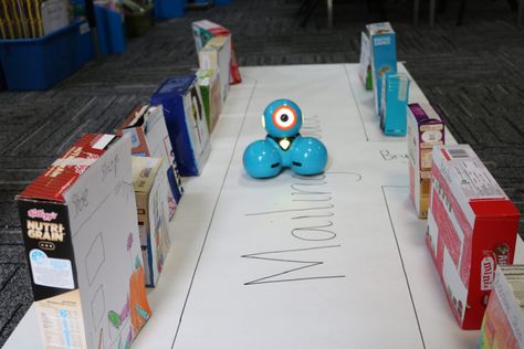 Dash And Dot Activities, Dash Robot Activities, Stem Night Ideas, Reflection Examples, Dash And Dot Robots, Stem Challenges Elementary, Robot Classroom, Dash Robot, Stem Night